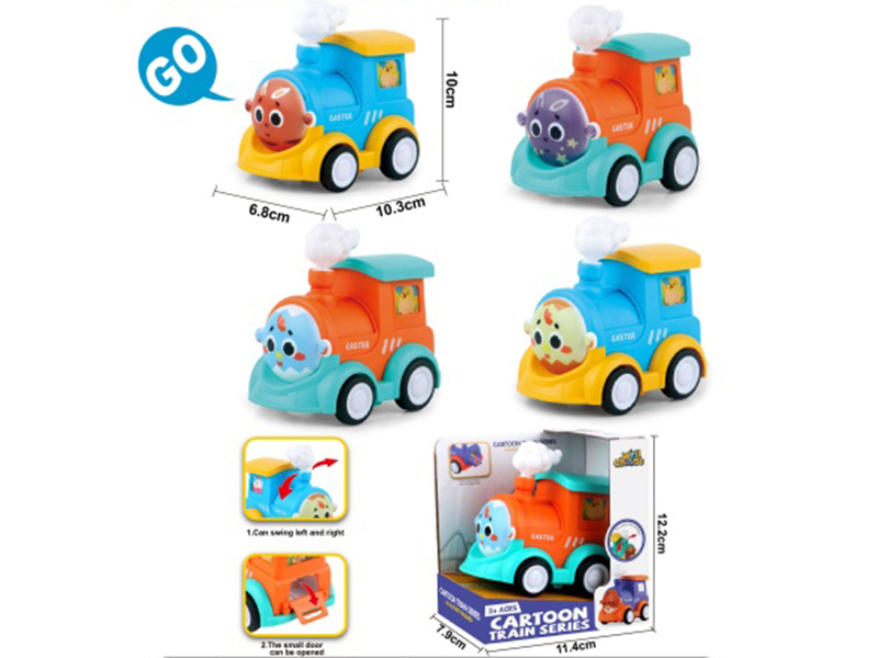 Easter Train Swing Storage Cartoon Inertial Locomotive Can Hold Sugar