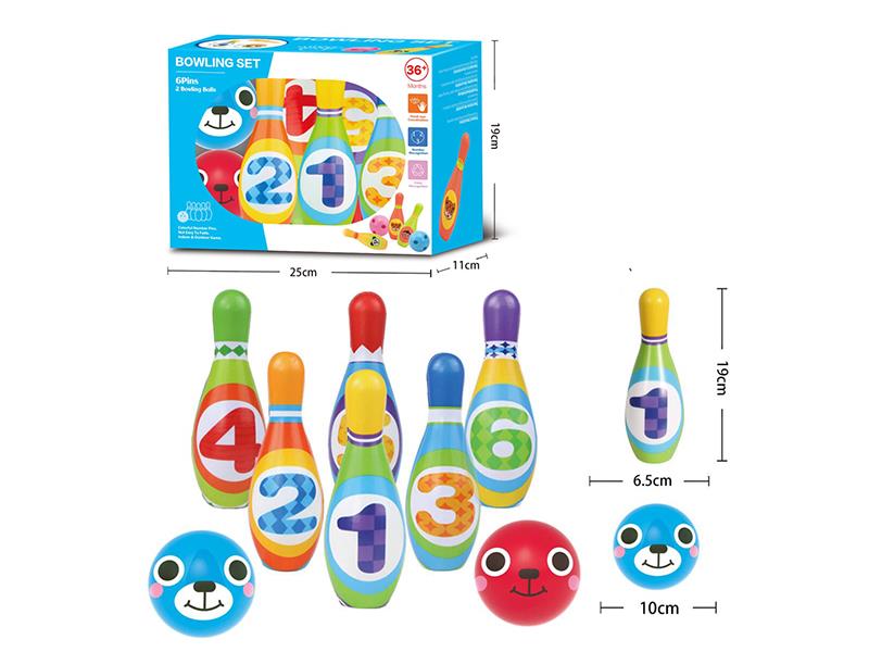 8pcs PU Bowling Toy