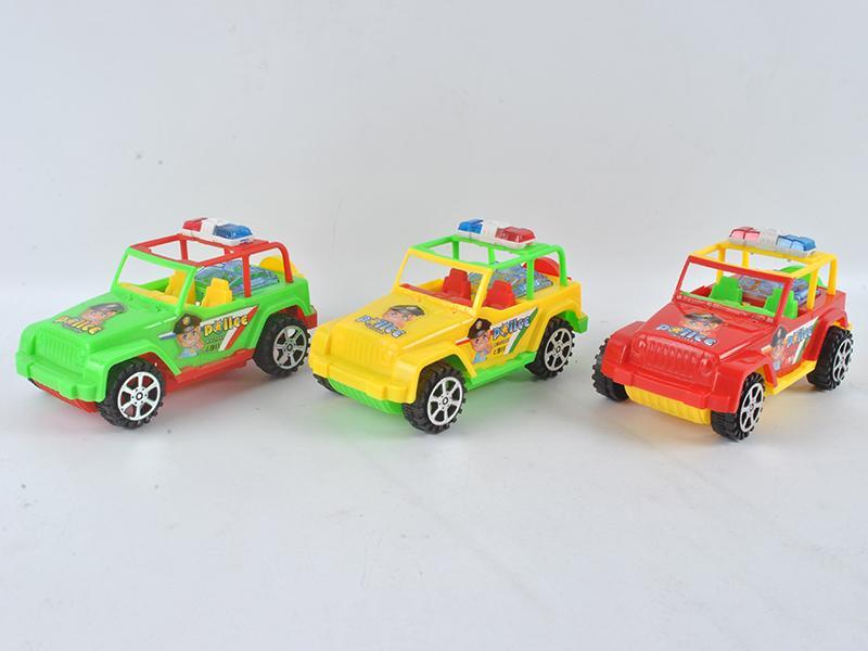 Friction Cartoon Cross Country Police Car