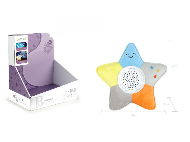 12-Key Soothing Projection Plush (Five-Pointed Star)
