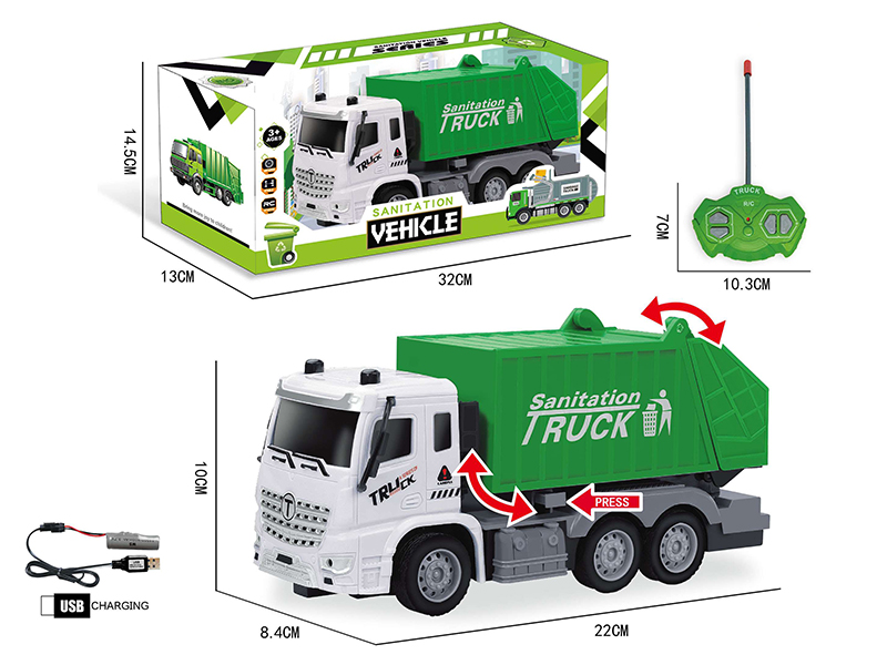 1:30 4CH Remote Control Rubbish Car