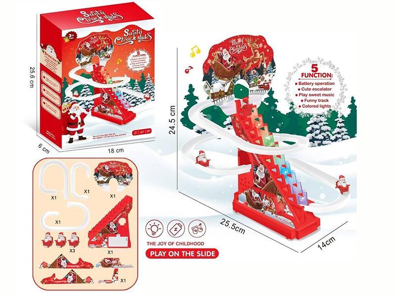Santa Claus B/O Track Slide(3 Santa Claus)