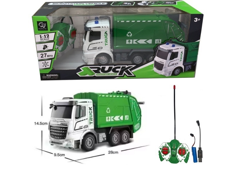 Four-Way Remote-Controlled Sanitation Vehicle With Lights