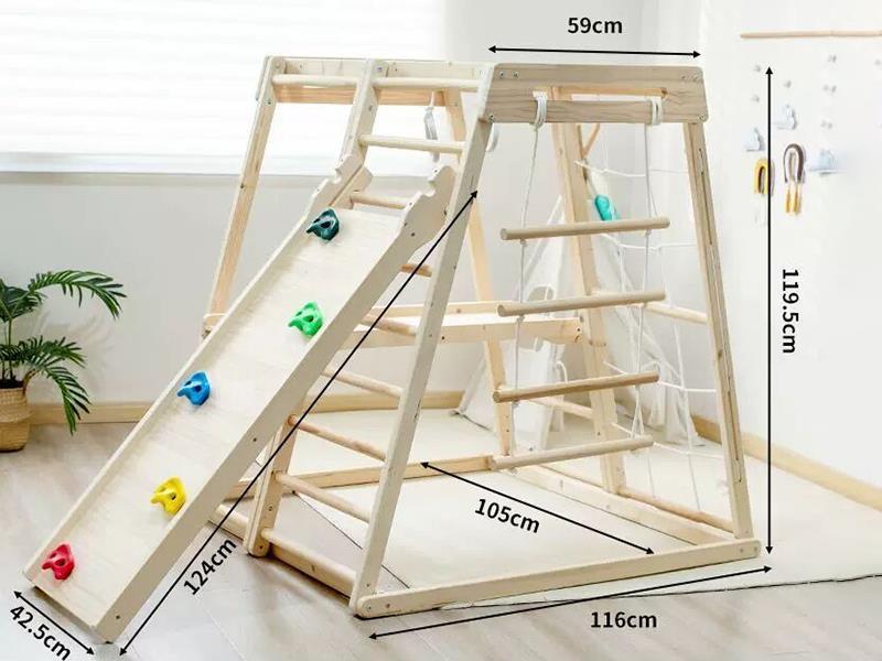 Pine Wood Multi-Functional Climbing Frame