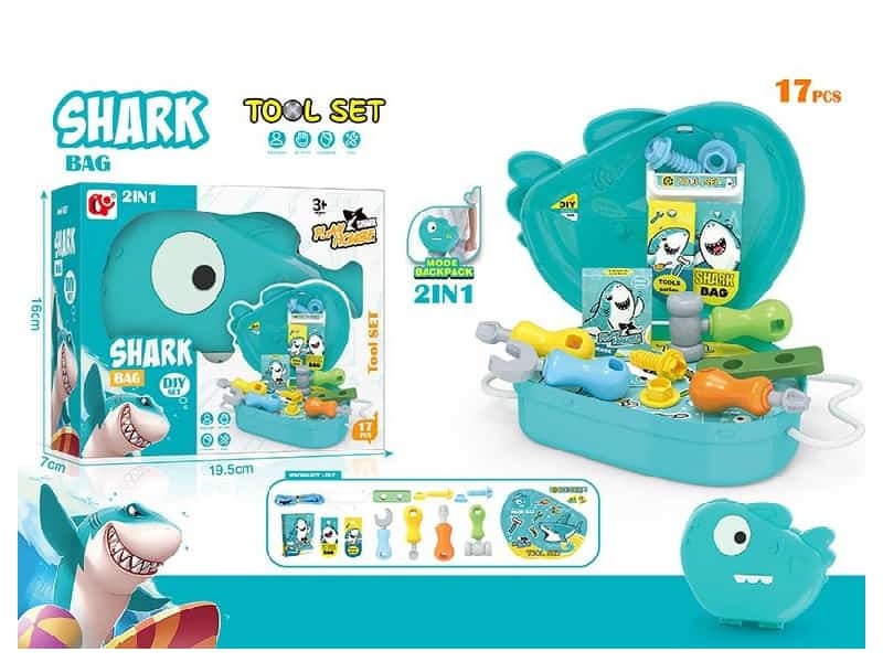 Cartoon Shark Tool Set Backpack