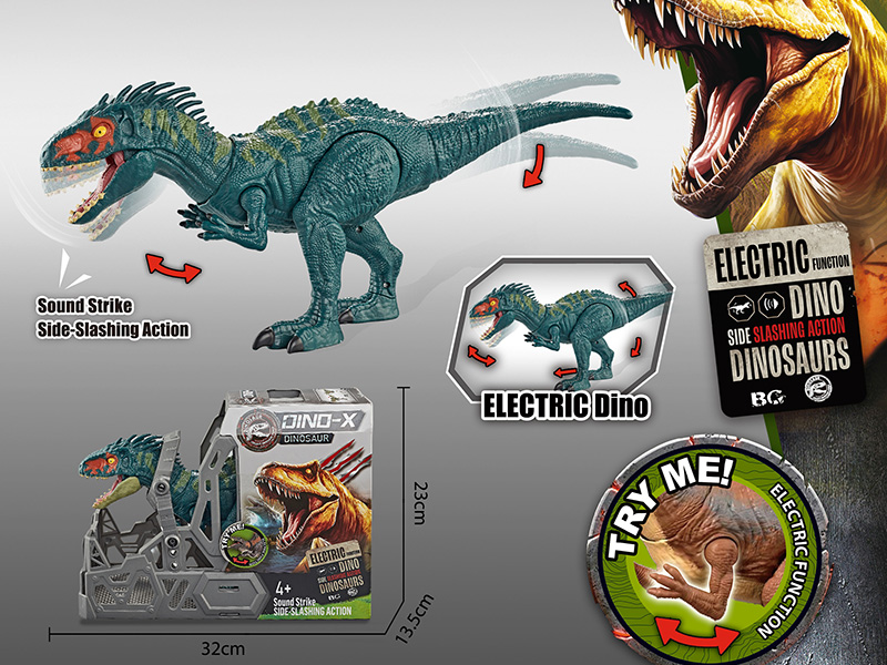 Electric D-Rex Toy With Action, Sound And Lights