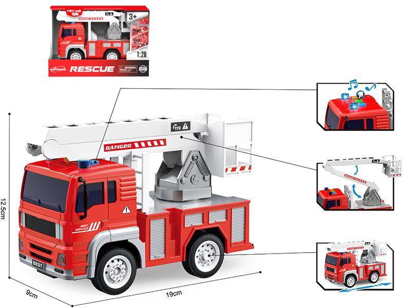 1:20  Friction Fire Engine(Sound And Light)