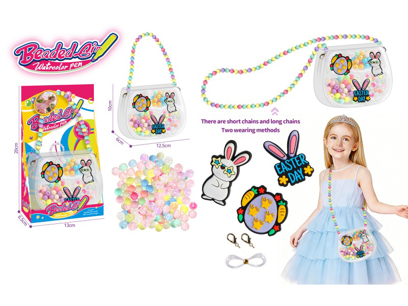 DIY Beads Crossbody Bag 2-In-1 Handmade Easter Theme