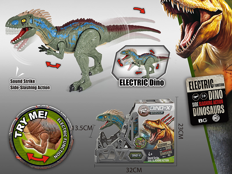 Electric D-Rex Toy With Action, Sound And Lights