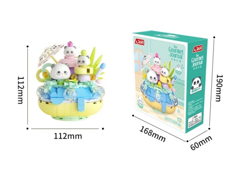 Gourmet Journal Series Panda Coconut Jelly Smoothie Building Blocks