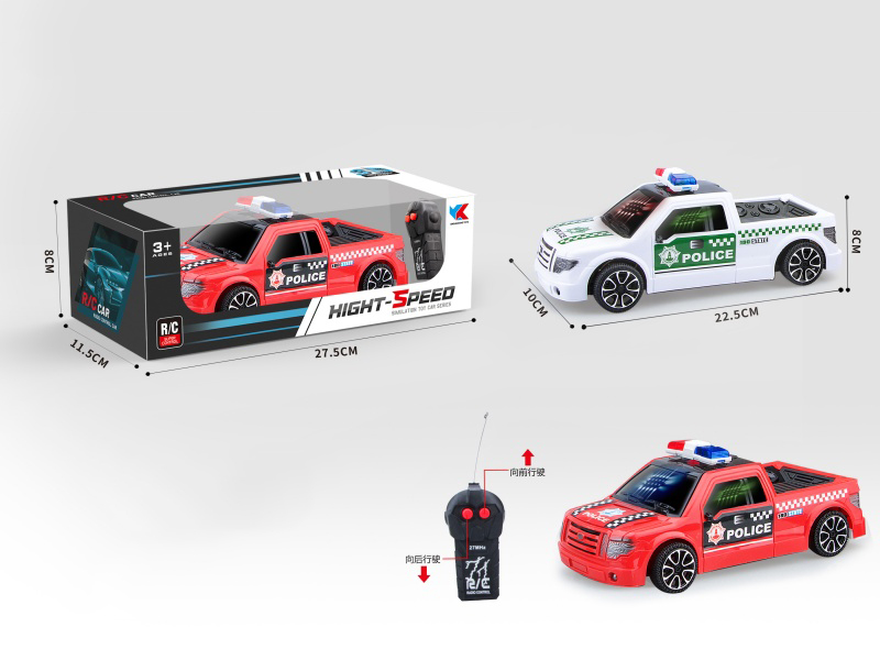 1:18 Non-Powered 2CH Taxi Driver Remote Control Police Car +3D Lighting