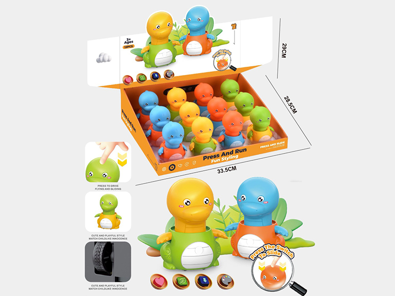 Press&Slide Dinosaur Toys 12pcs