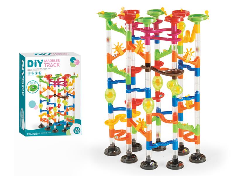 DIY Marbles Track Building Blocks 168pcs