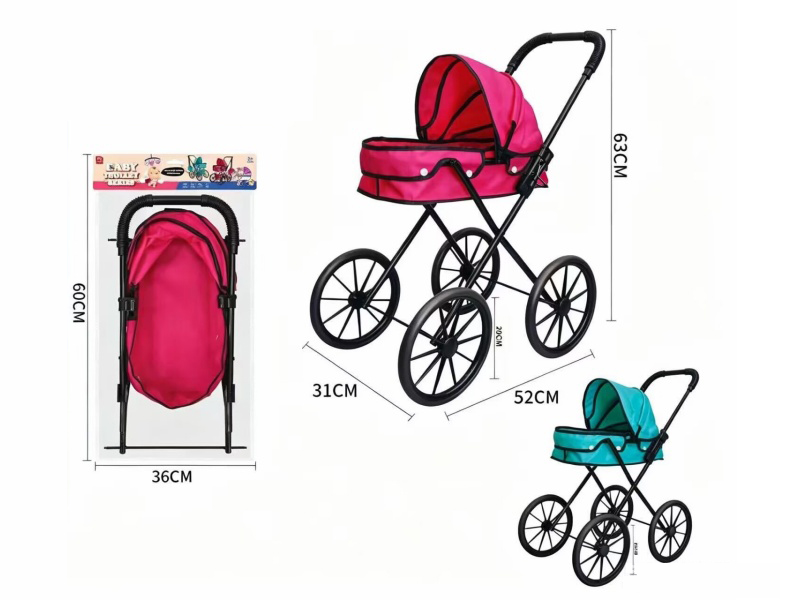 Pure Oxford 600D Thick Cloth Iron Stroller Toy(Medium Wheel)