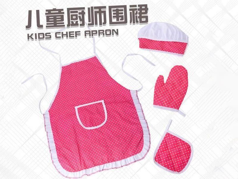 Kids Chef Apron Set 4pcs