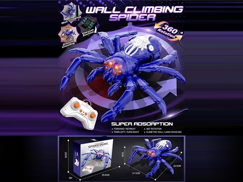 Remote Control Wall-Climbing Spider (Purple and Blue)
