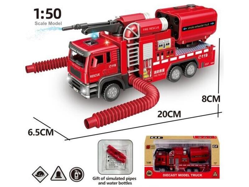 Pull Back Alloy Fire Engine
