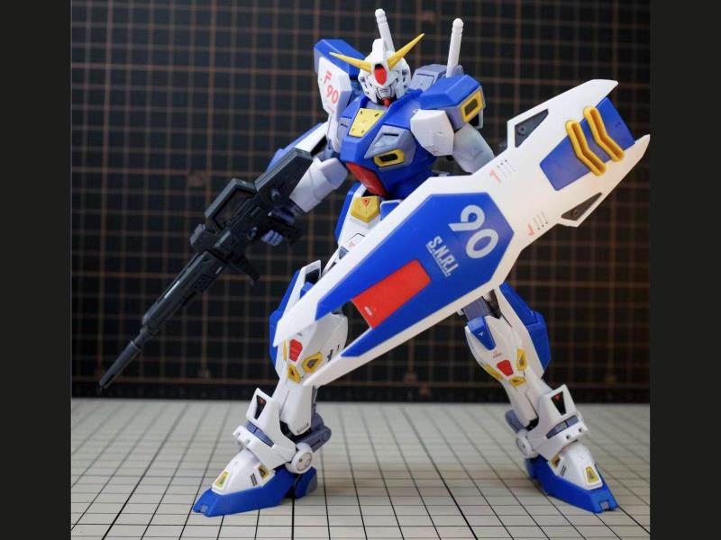 F90 Board Spray Polarized Gradient Blue Color Assembly Model Gundam Model