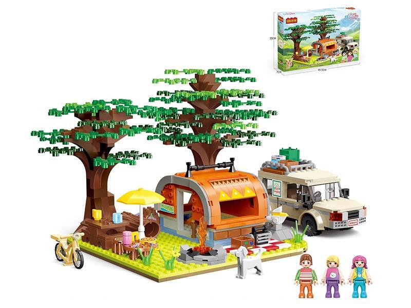 Family Camping Time Series Small Particle Building Blocks 770PCS