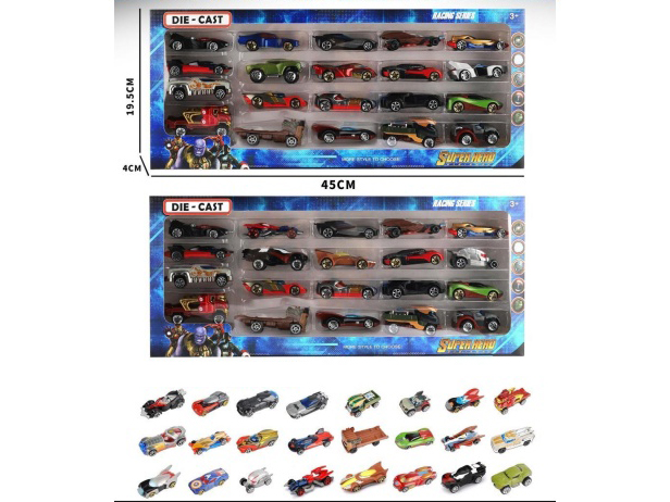 24 Mixed Models Of 1:64 Avengers Series Sliding Alloy Bikes