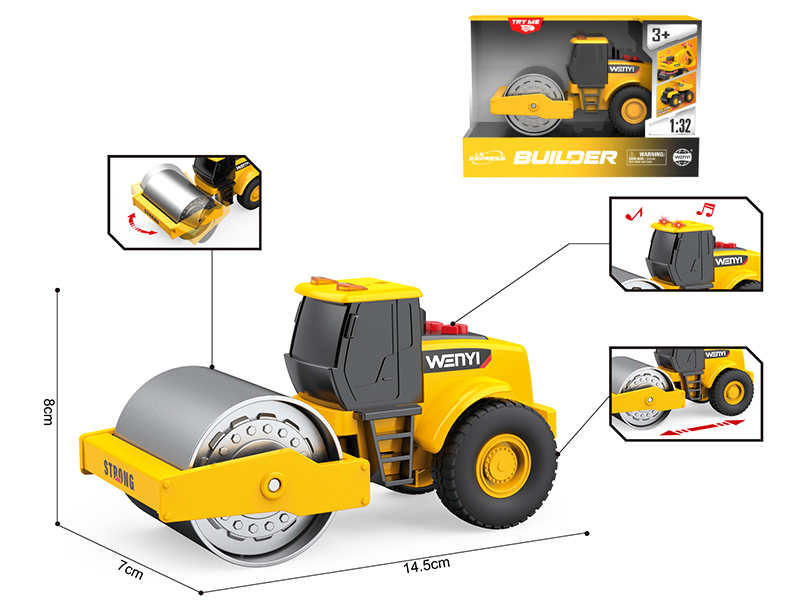 1:32 Friction Road Roller(Sound & Lights)