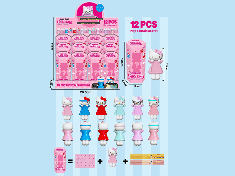 Hello Kitty Decorative Mini Figures 12pcs