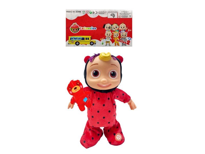 22 Inch B/O Solid Cocomelon JJ Boy Doll With Bear
