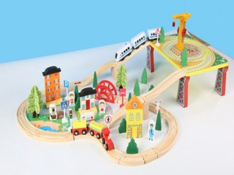 Wooden Track Toy 78PCS