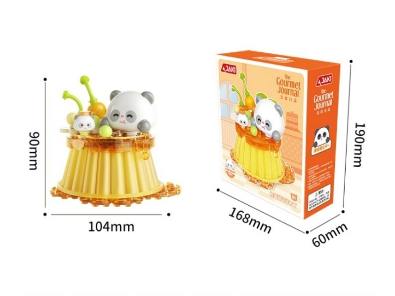 Gourmet Journal Series Panda Pudding Building Blocks
