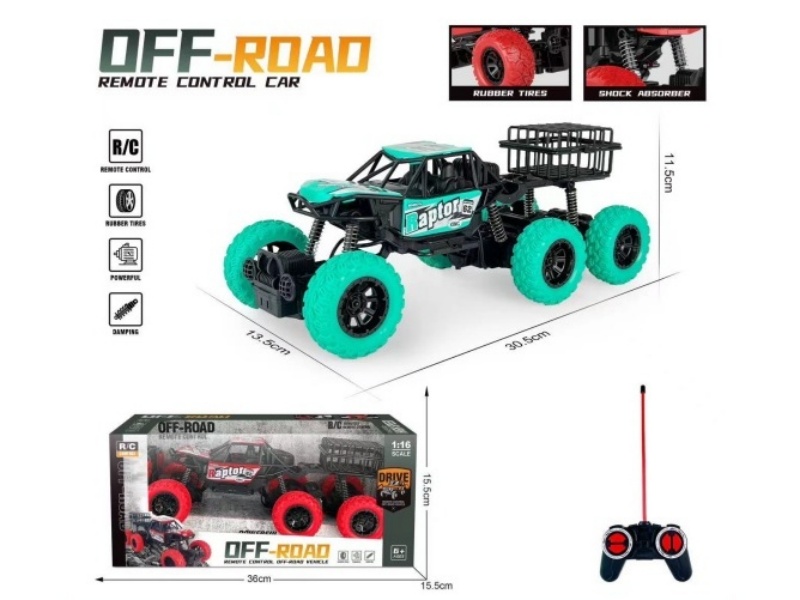 Four-Way Six-Wheel Climbing Vehicle With Lights (1:16)