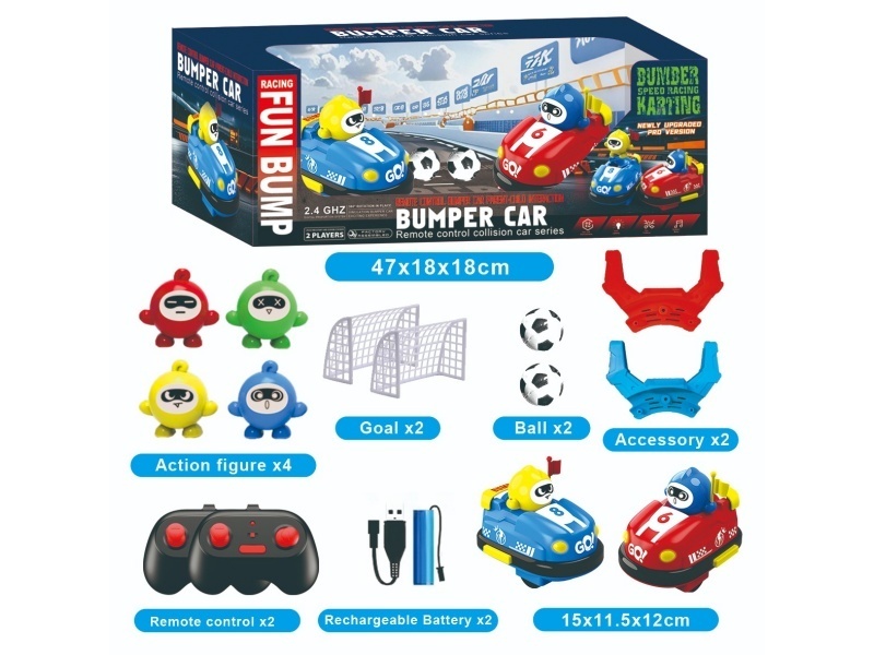 2.4G Remote-Controlled Bumper Car Charging Version With Football Kicking