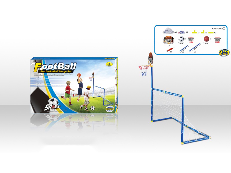 2IN1 Football Gate With Basket Ball Board Toy