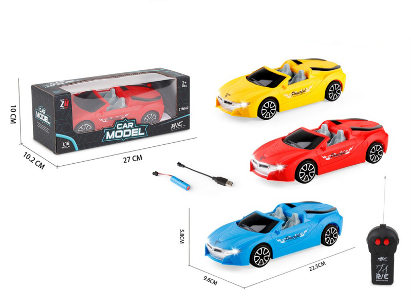 1:18 2CH Open-Top Bmw Racing Car: Remote Control Car With Headlights