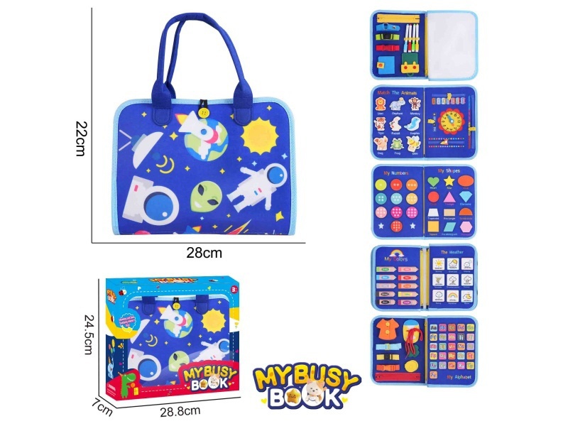 Montessori Early Childhood Education And Intelligence Development - Felt Space 6-Page Writing Board