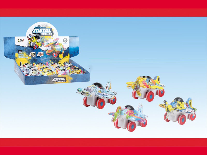 Inertial Graffiti Alloy Car (12Pcs)