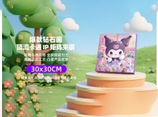 Sanrio Cartoon Comic Series Diamond Sticker Painting Diy Handmade With Frame And 5D Diamond Painting 30X30