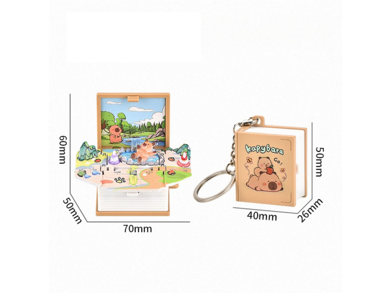 3D Stereoscopic Folding Pop-Up Book -Mini Capibara (Upgraded And Enhanced Version)