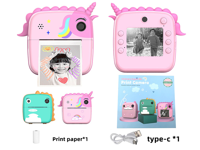 Dinosaur Unicorn Kids Instant Camera