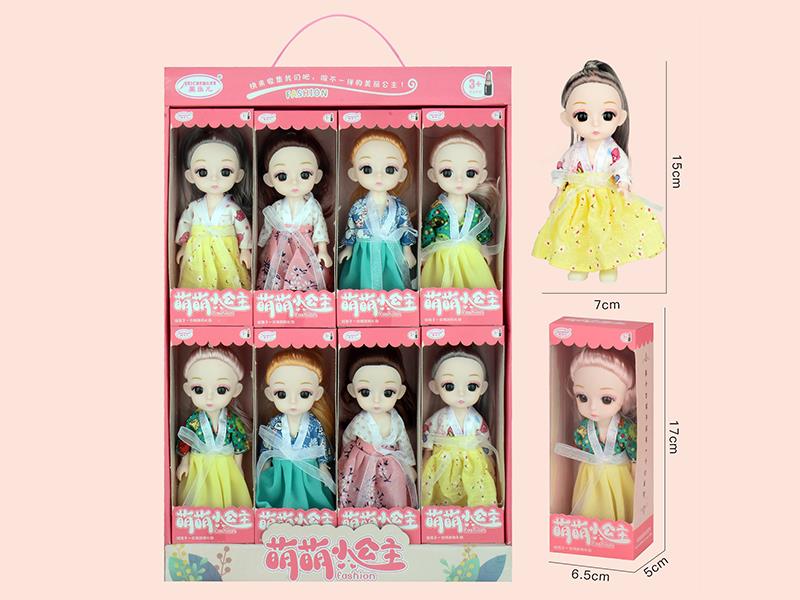 6" Costume Doll 8PCS