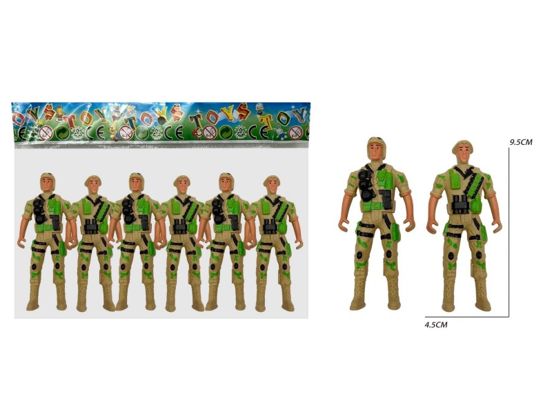 6 Soldiers (Yellow)