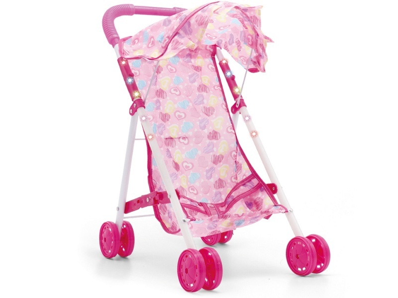 Iron Lighted Baby Stroller