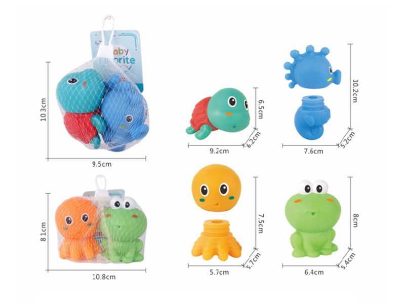 DIY Assembly Water-Spraying Marine Animals 2PCS