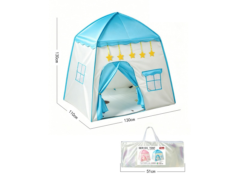 Blue House Tent - Children's Tent Tunnel Ocean Ball Pool