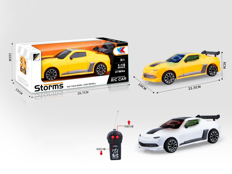 1:18 Scale Simulation Car Of Bumblebee 2CH Remote Control 3D Lighting Without Battery