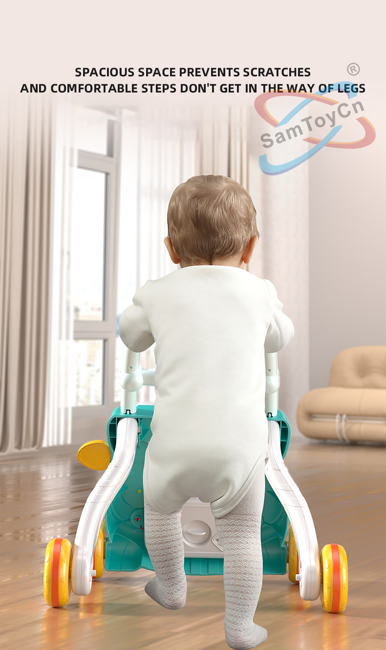 A baby is learning to walk with a Learning Walker