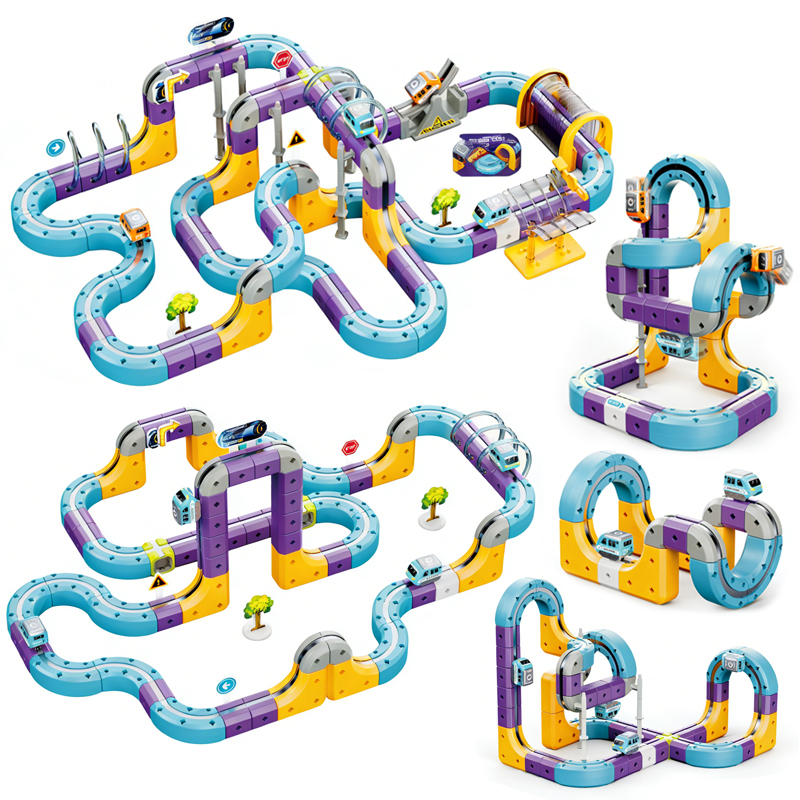 Five Magnetic Levitation Track Toys in Different Styles