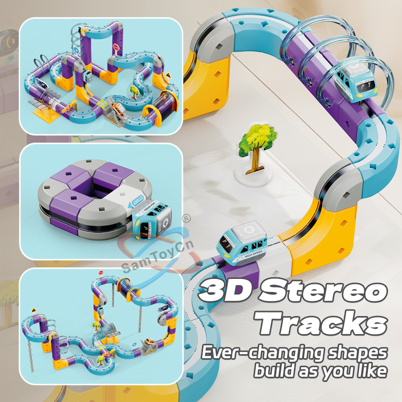 The Magnetic Levitation Track Toy features a 3D track that can be customized to your liking