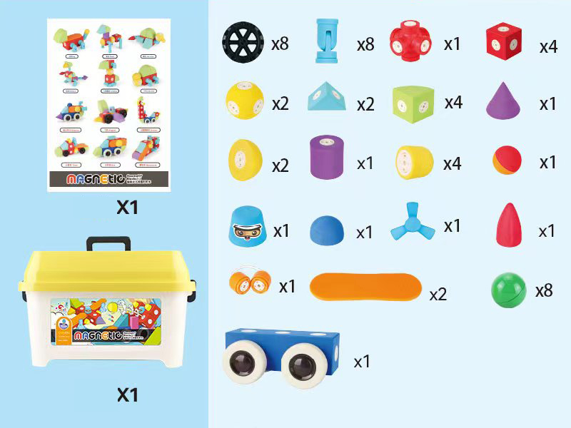 EVA Magnetic Building Blocks 54PCS