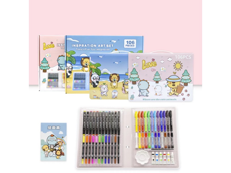 A 106-Piece Painting Set