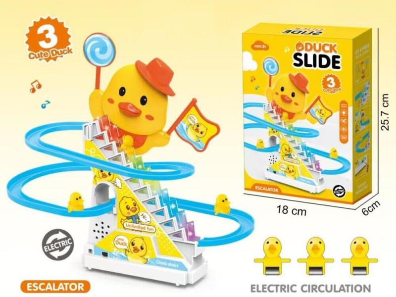Little Yellow Duck Is Climbing Stairs (With Controllable Lights And Sounds)